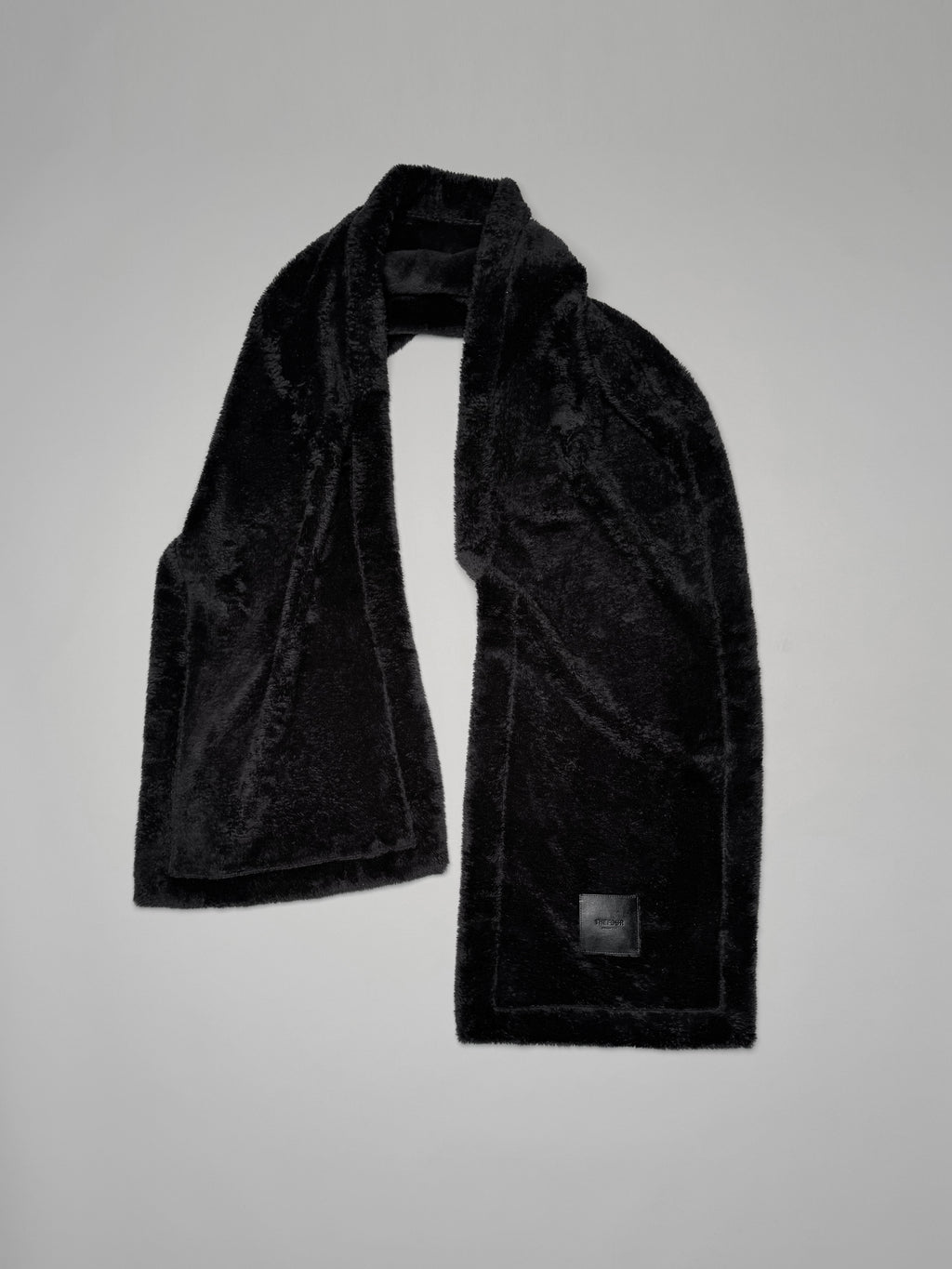MUSHY FLEECE SCARF - BLACK