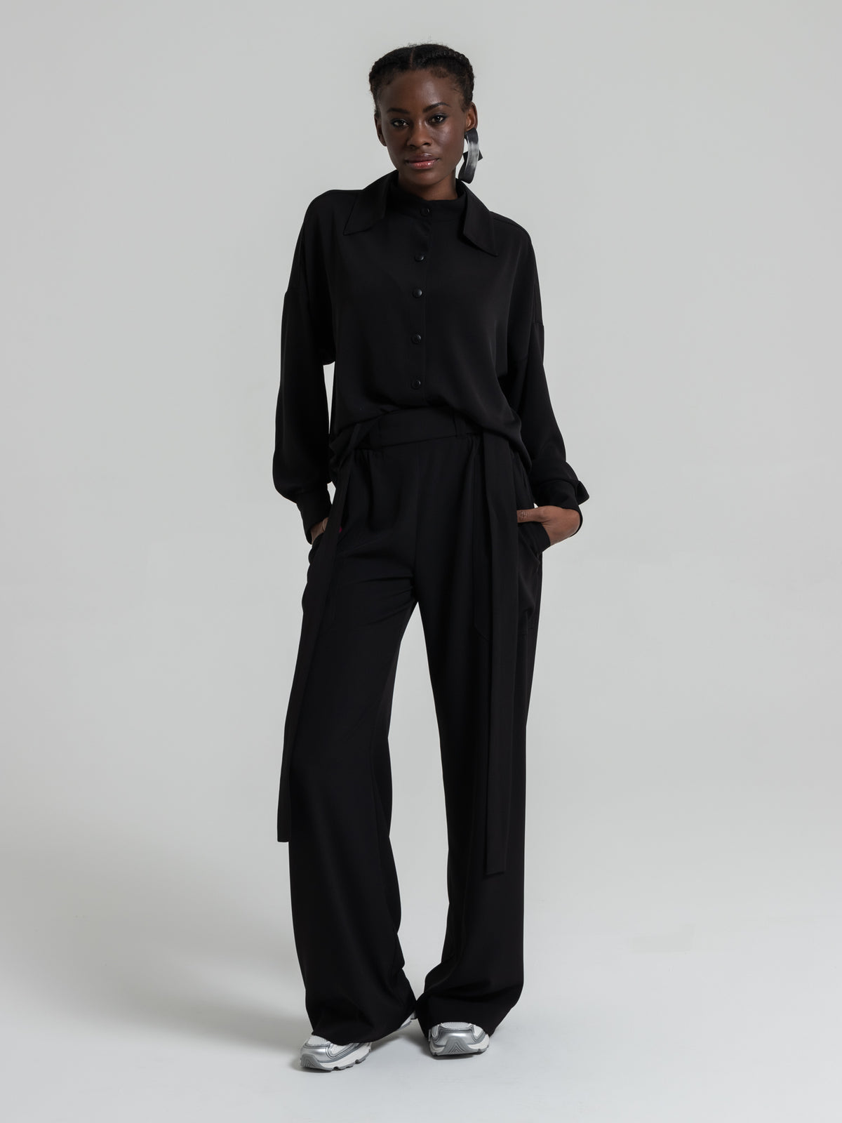 BAND PANTS - BLACK