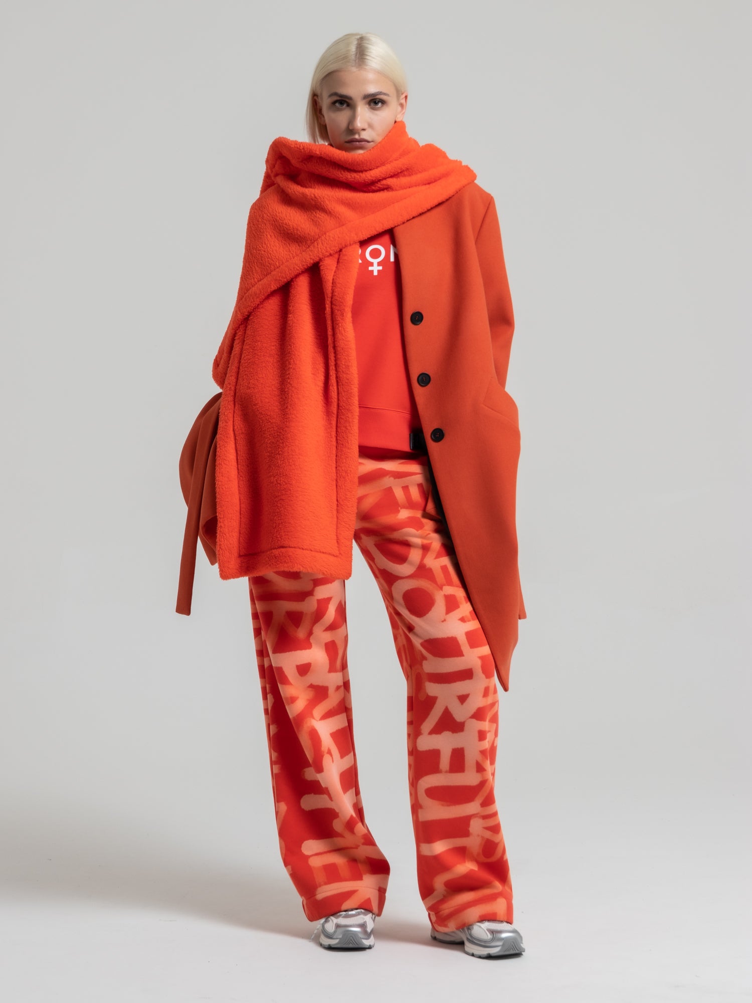 MUSHY FLEECE SCARF - THEFOUR RED