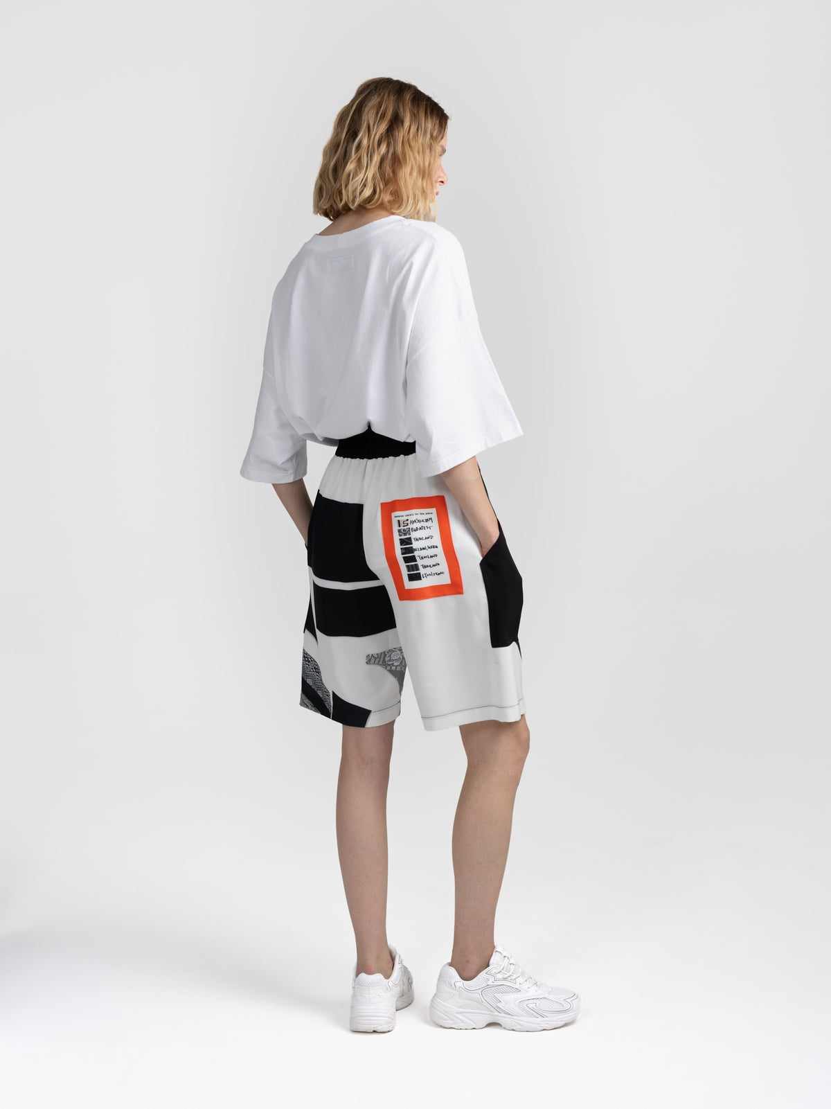 FUEL SHORTS - REP PRINT BW