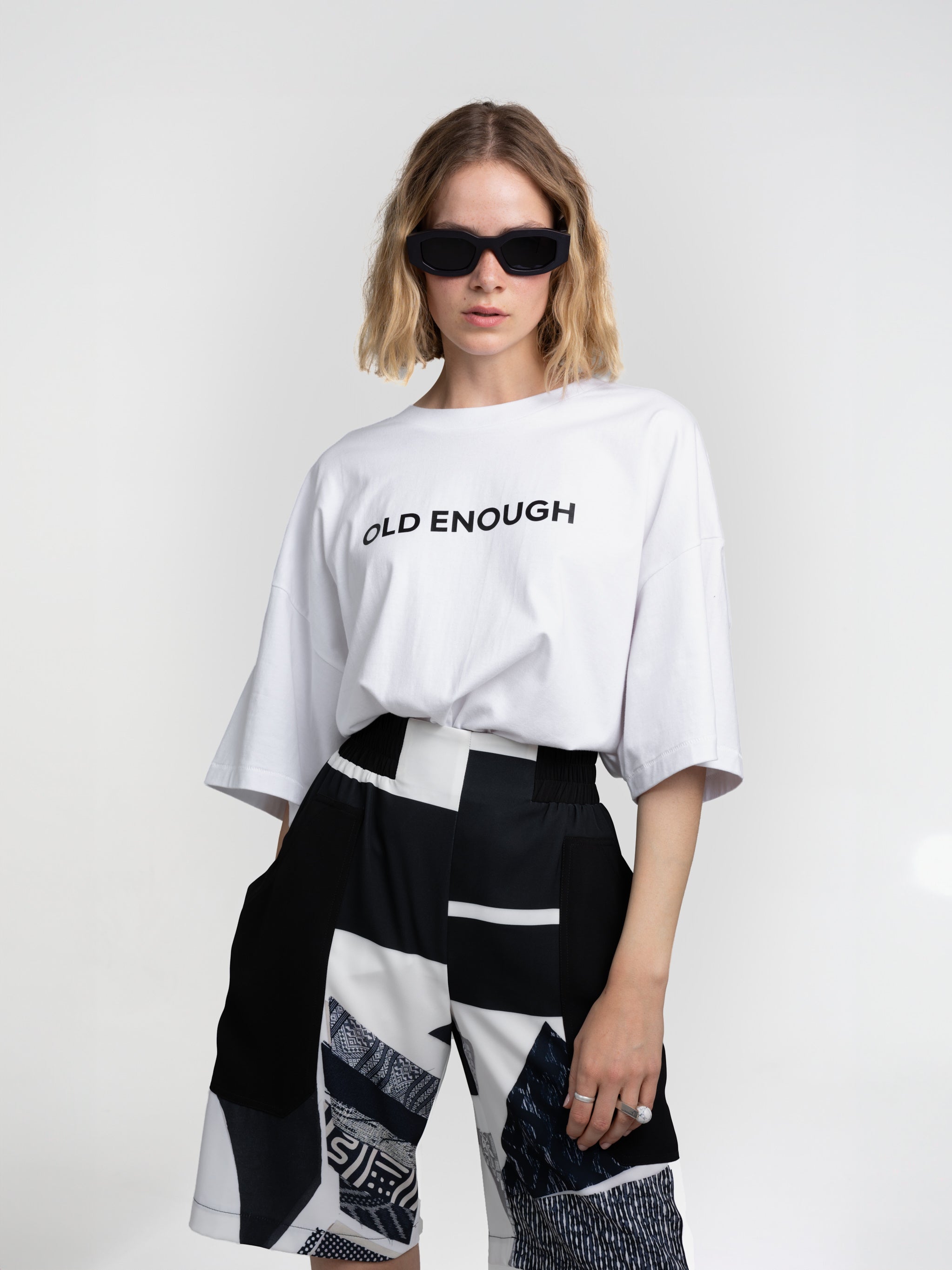 FUEL SHORTS - REP PRINT BW