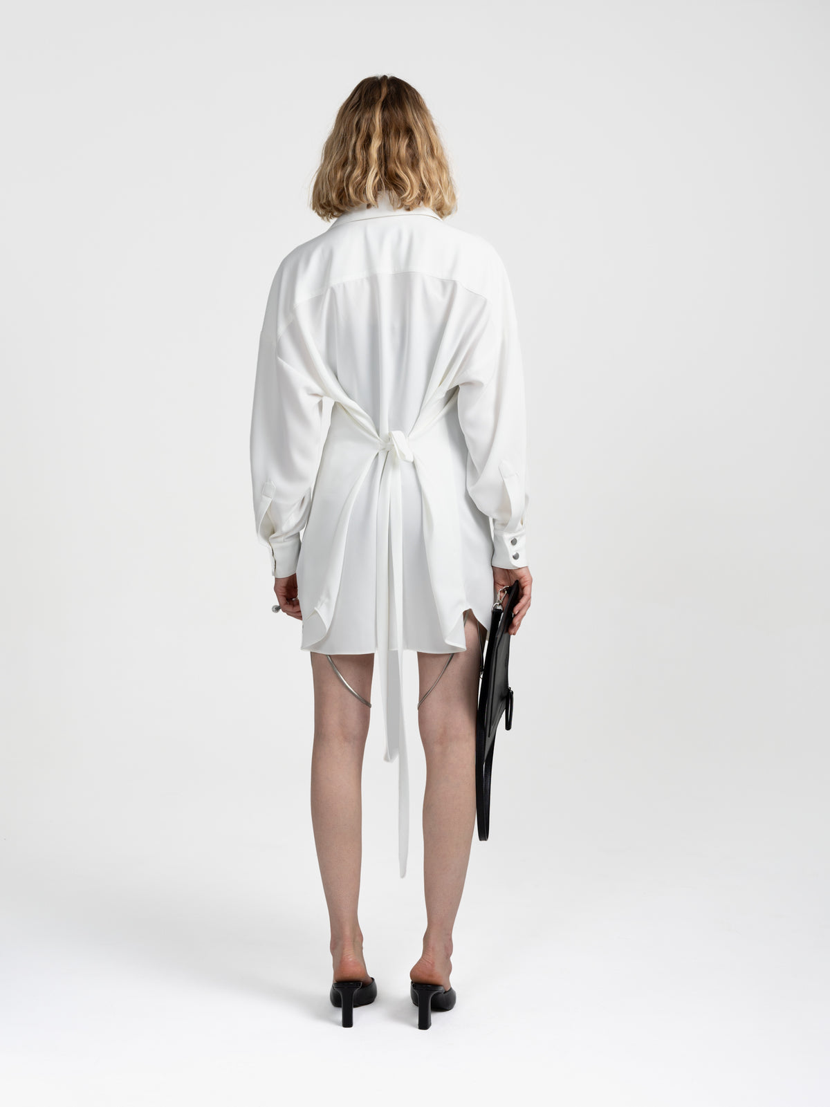 DECON SHIRT DRESS - WHITE
