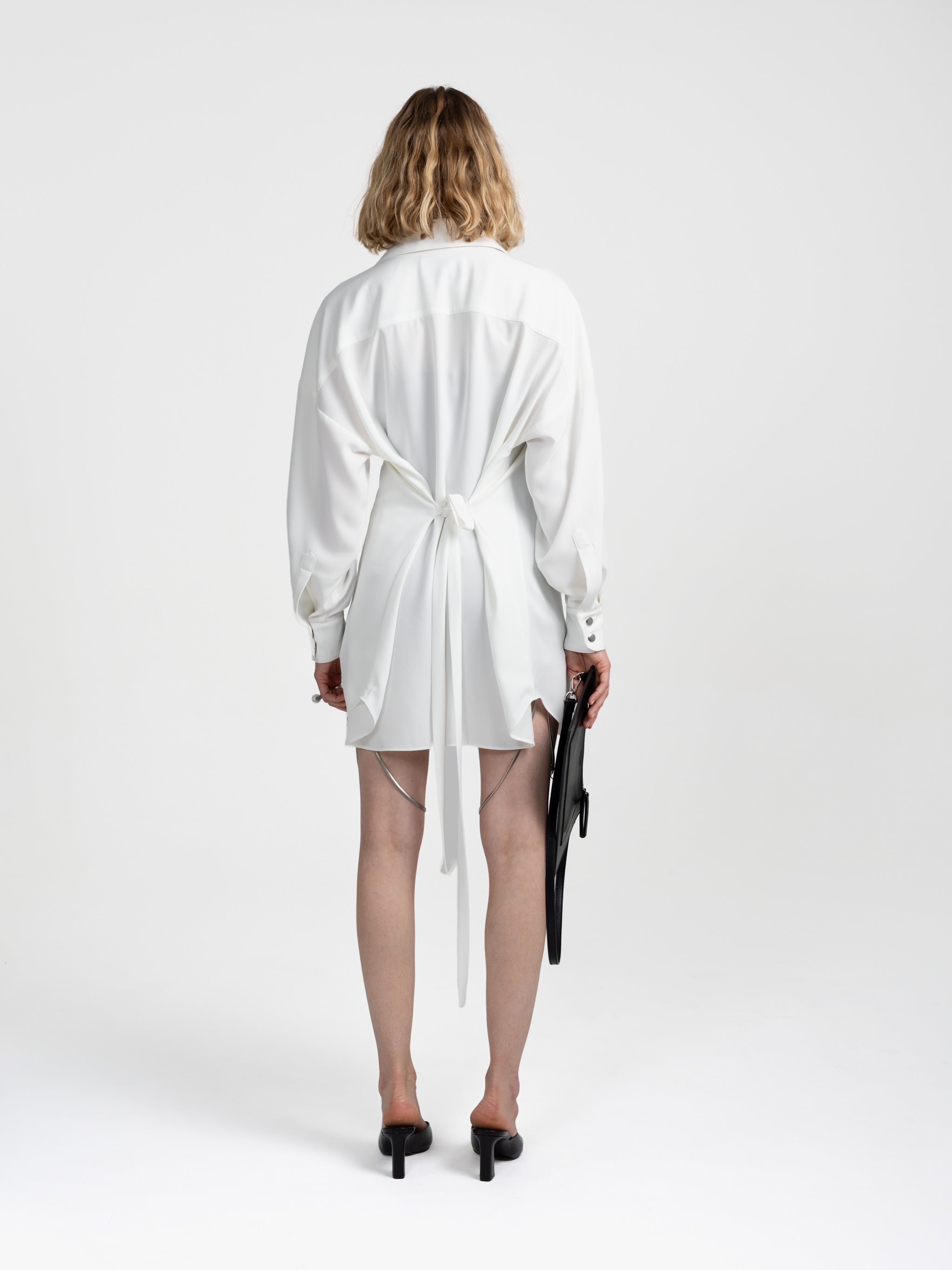 DECON SHIRT DRESS - WHITE