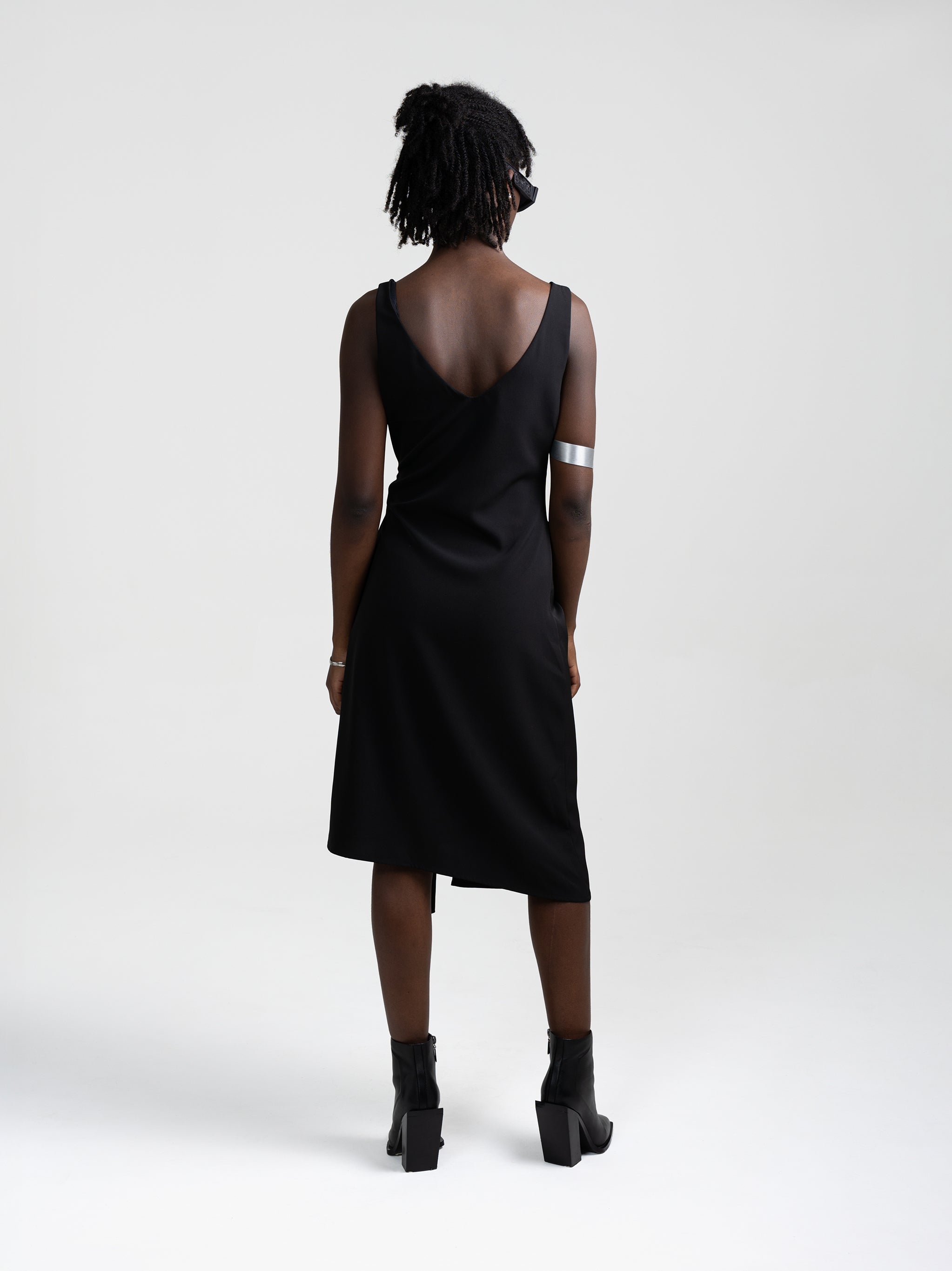 SID WRAP DRESS - BLACK