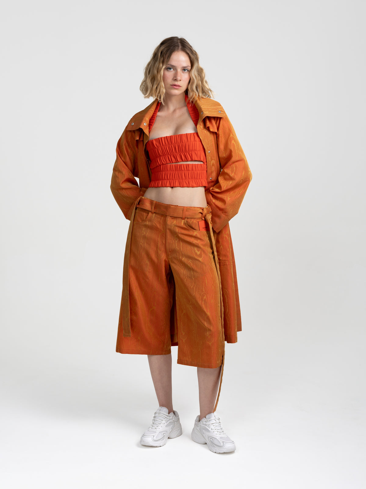ORION TRENCH COAT - ORANGE