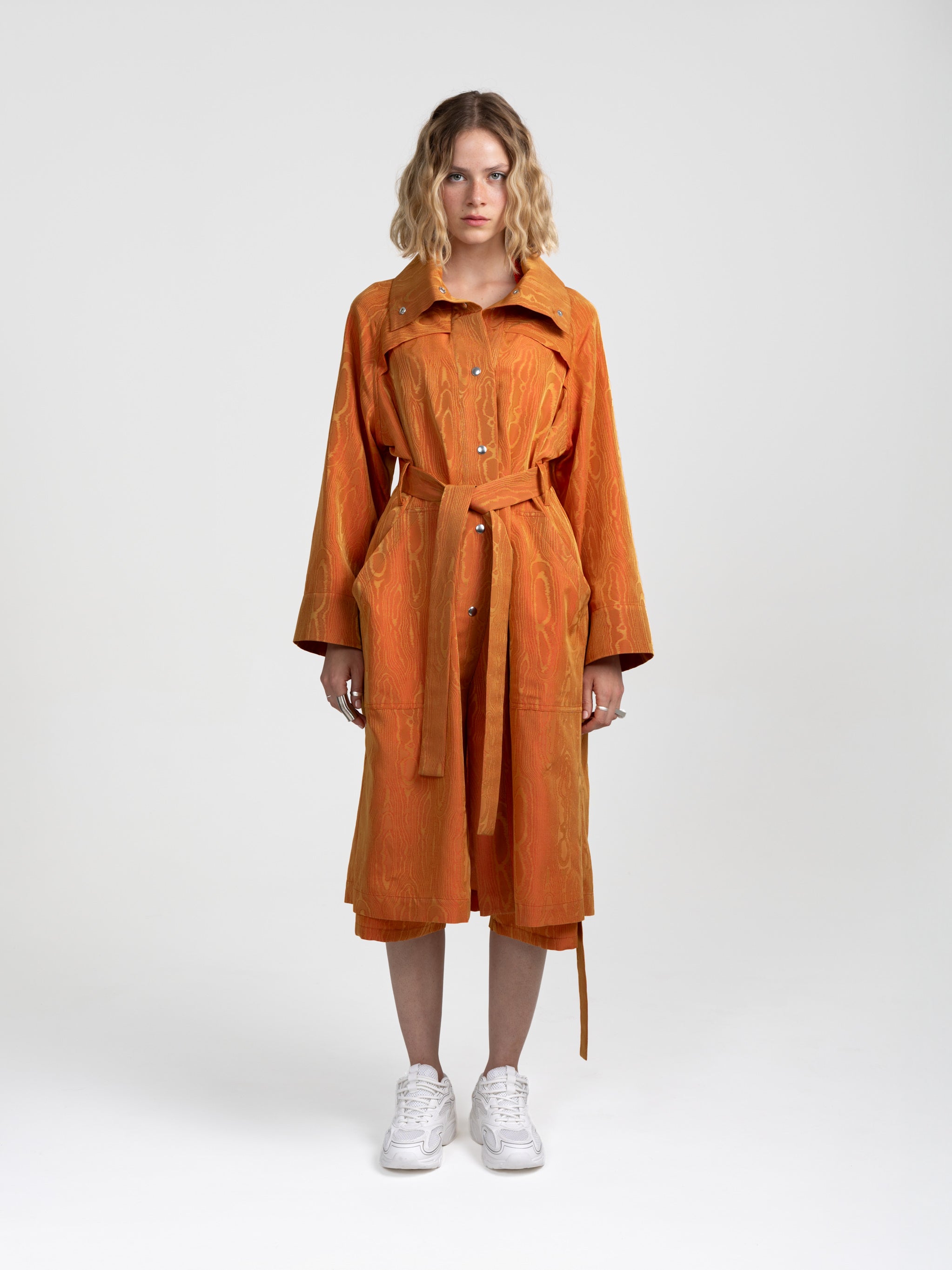 ORION TRENCH COAT - ORANGE