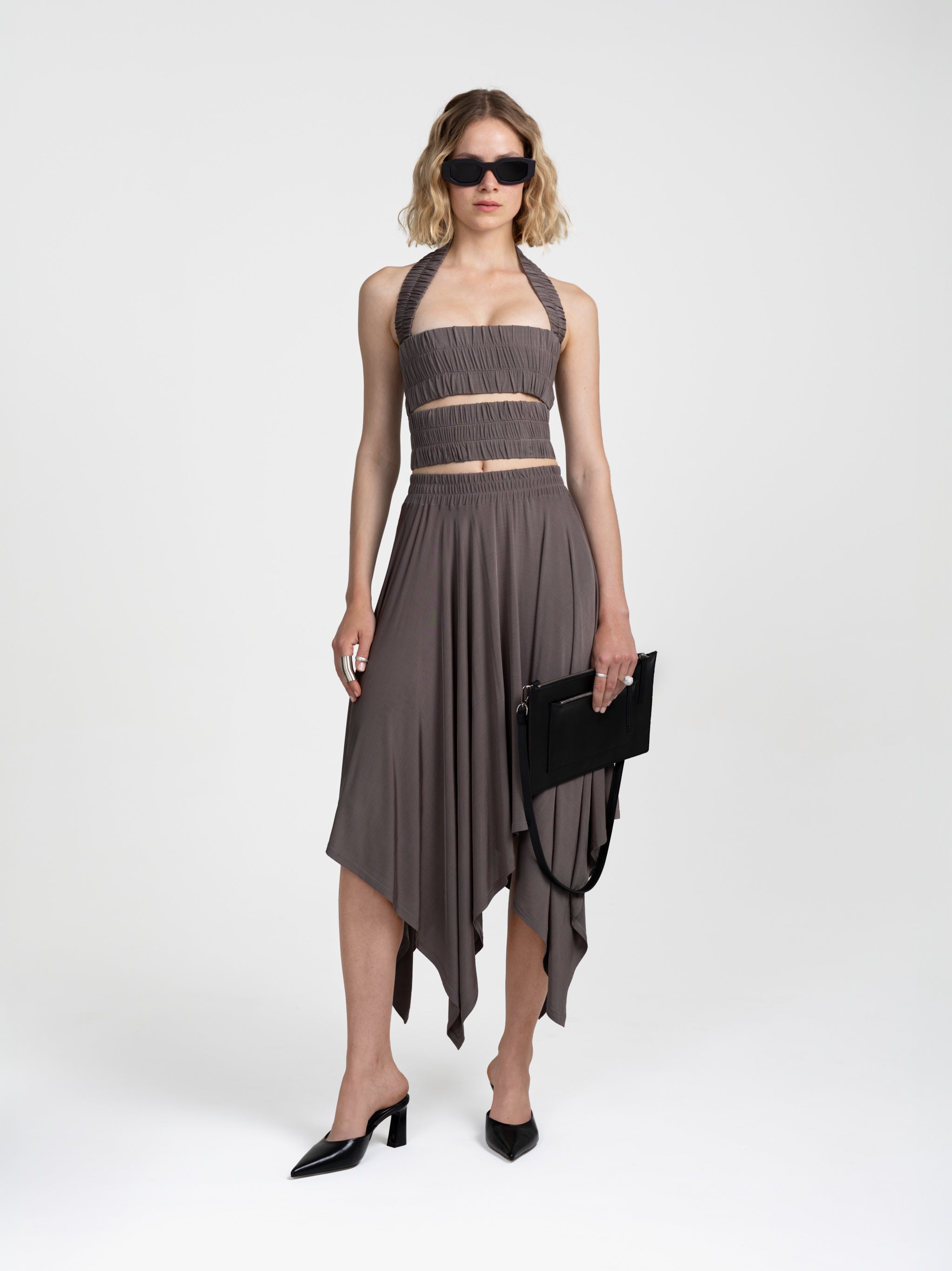 BAND TOP - TAUPE
