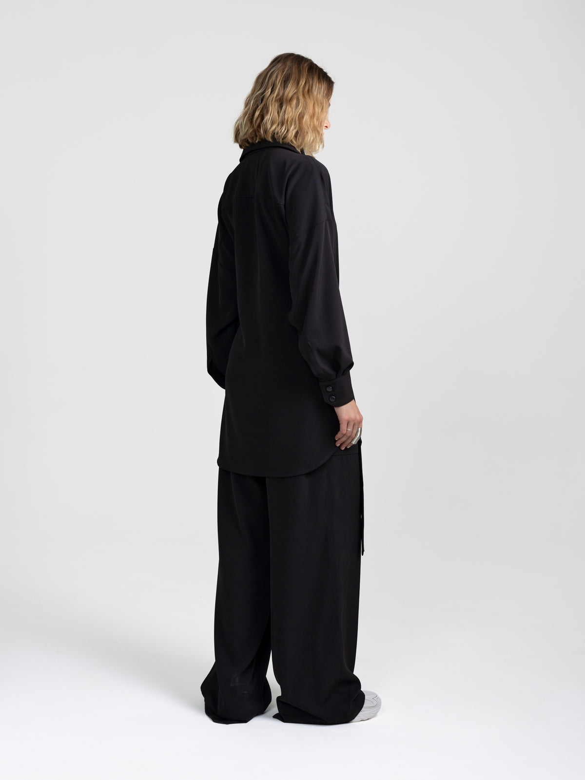 DECON SHIRT DRESS - BLACK