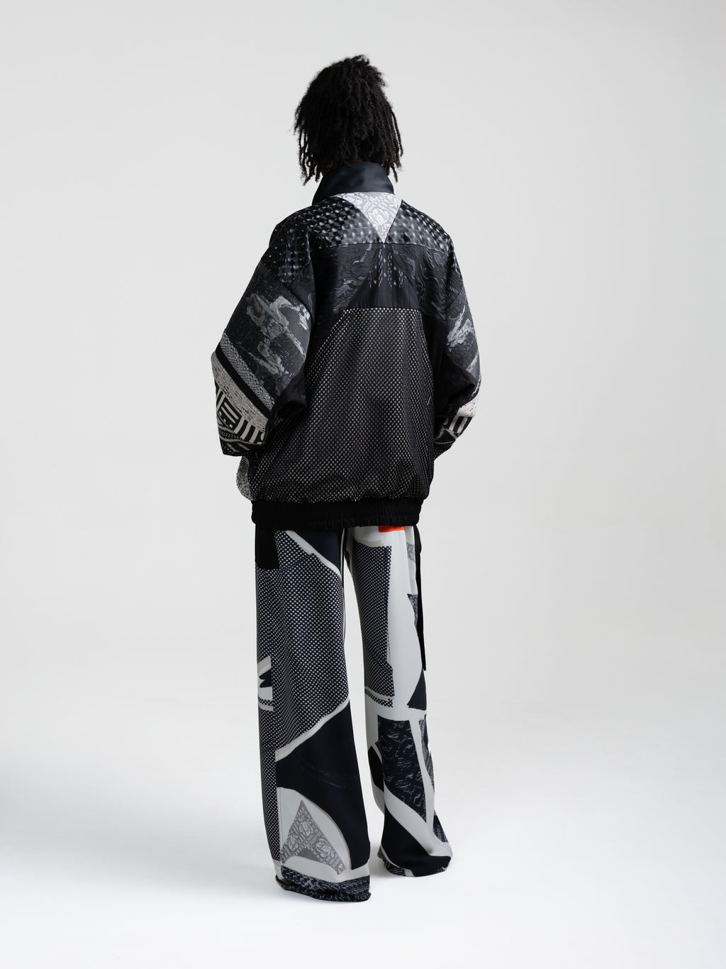 BAND PANTS - REP PRINT BW
