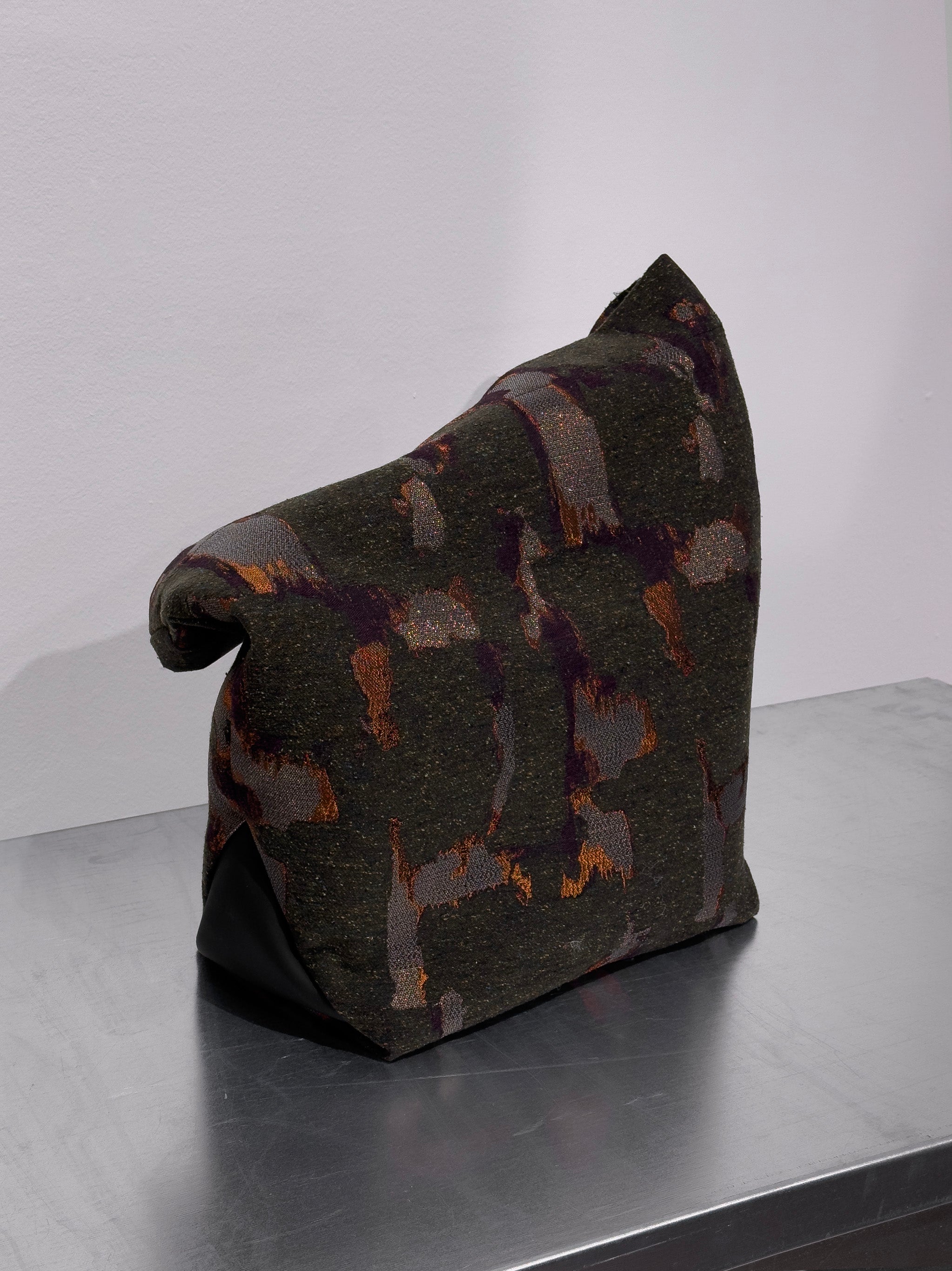 AIDA TOTE BAG - METALLIC MOSS GREEN