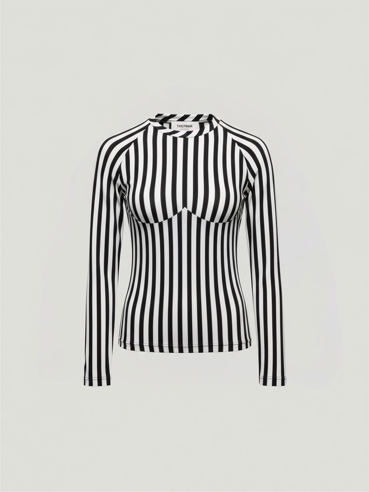 CONTOUR TOP - BLACK WHITE