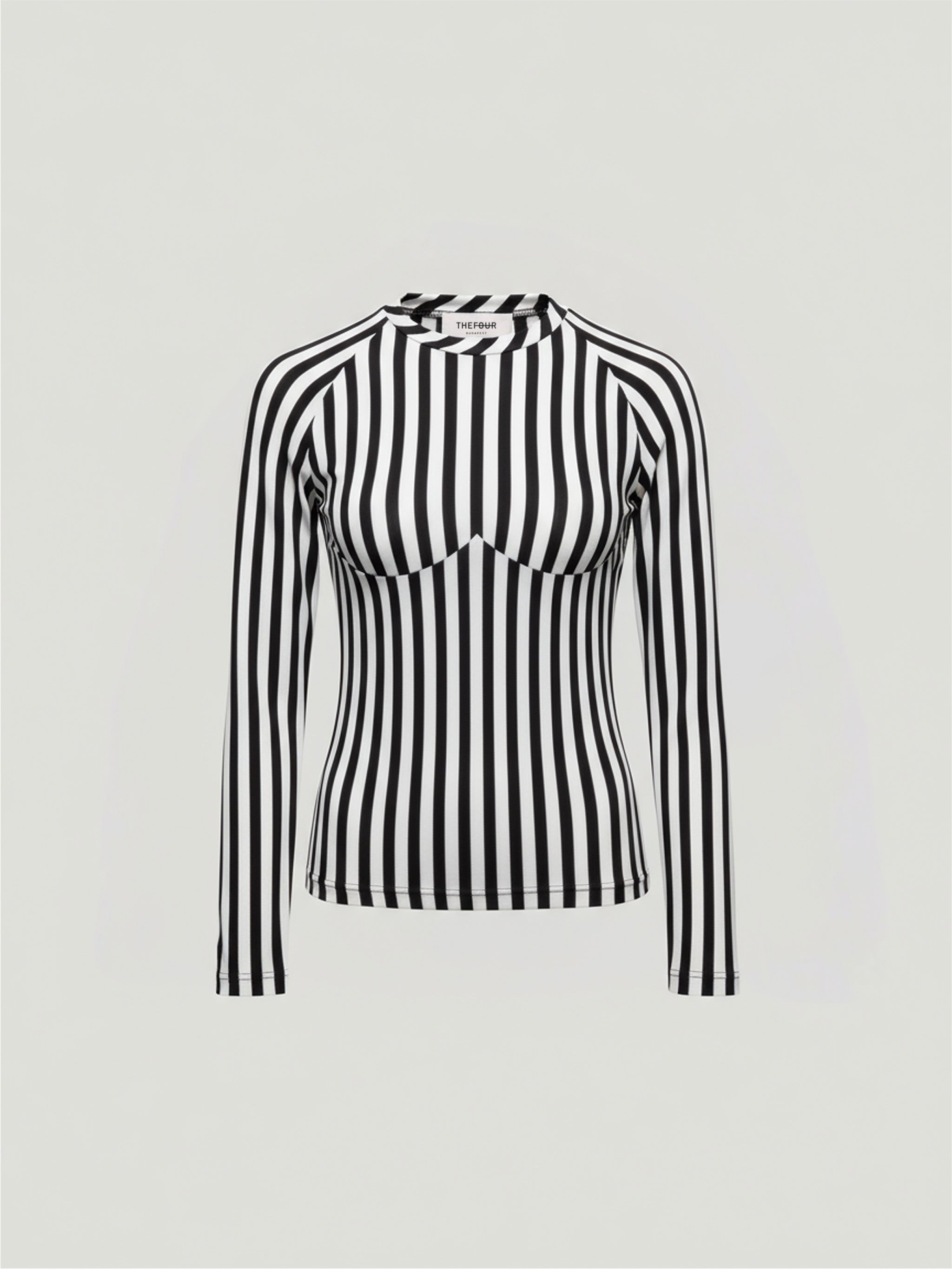 CONTOUR TOP - BLACK WHITE