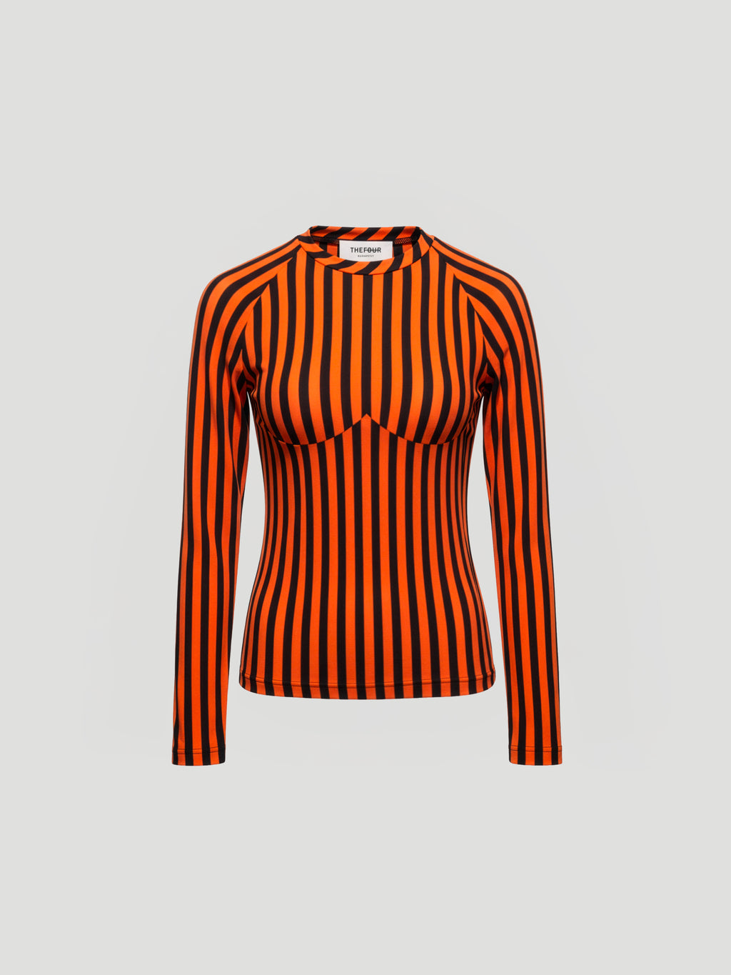 CONTOUR TOP - ORANGE BLACK