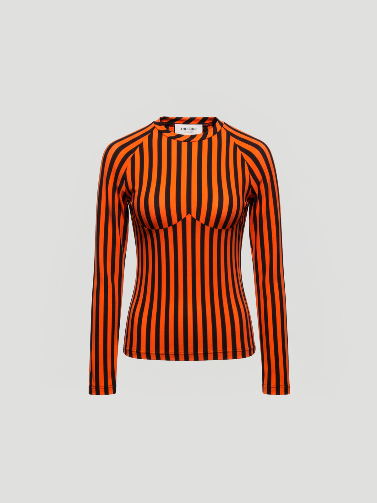 CONTOUR TOP - ORANGE BLACK