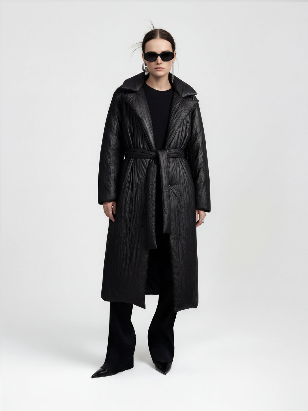 GALE PUFFER COAT - BLACK