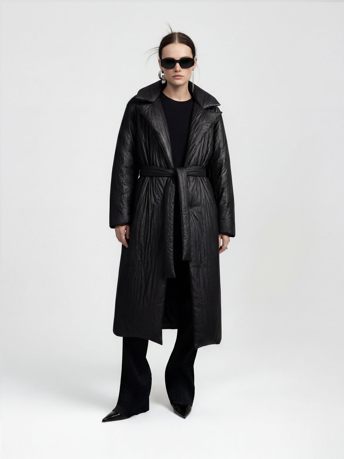 GALE PUFFER COAT - BLACK