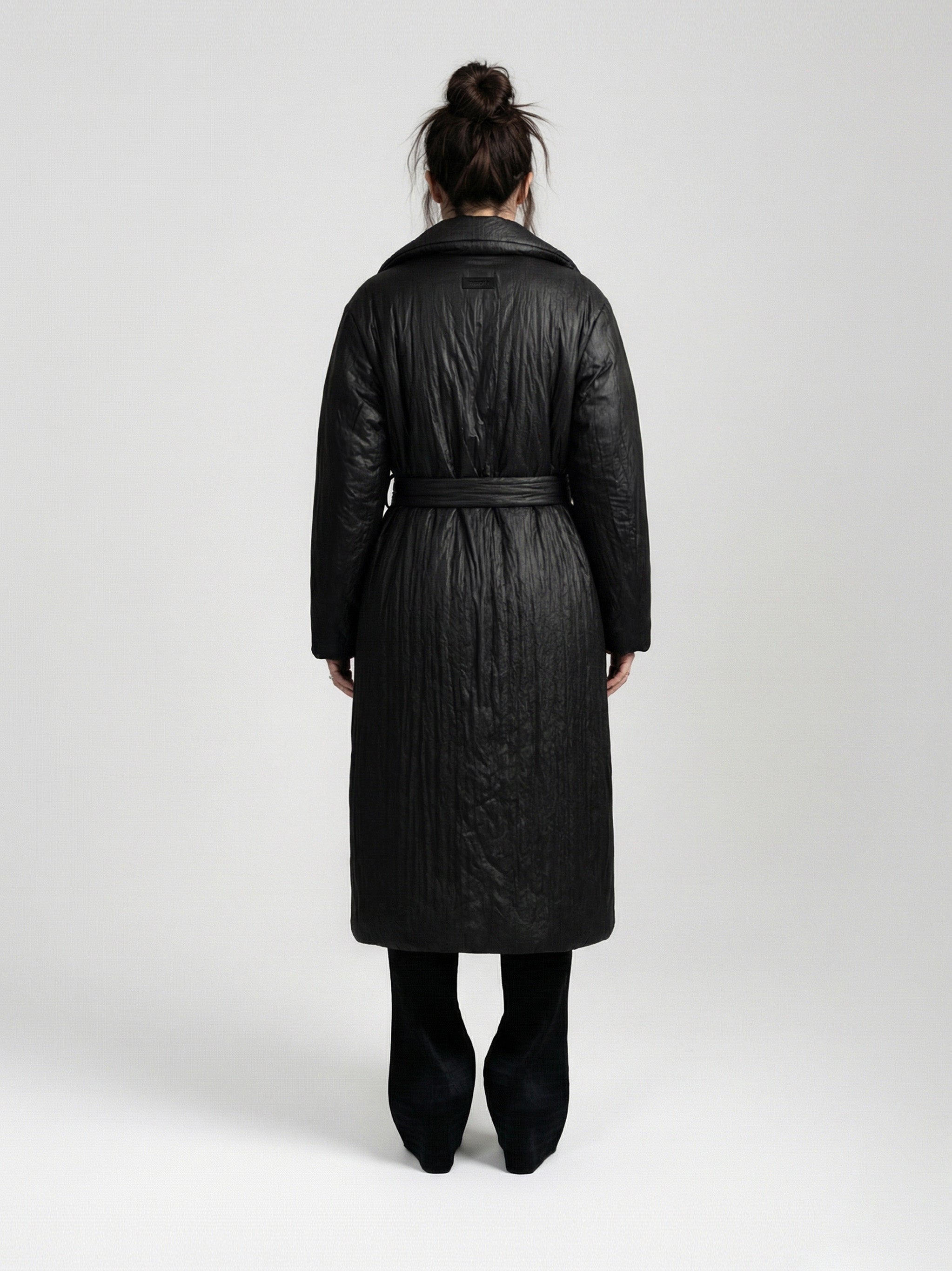 GALE PUFFER COAT - BLACK