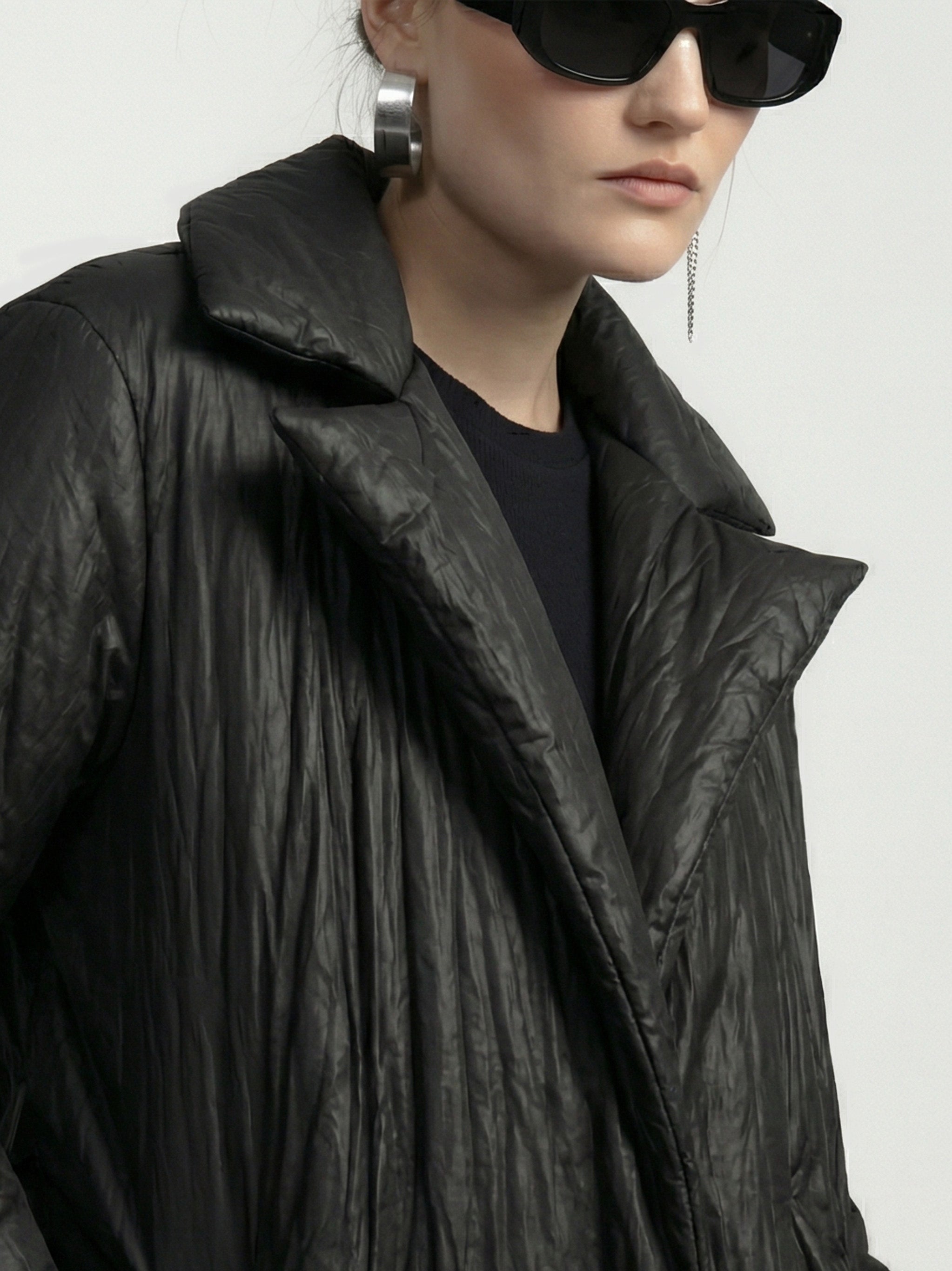 GALE PUFFER COAT - BLACK