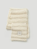 HAND KNITTED SCARF - LIGHT BEIGE