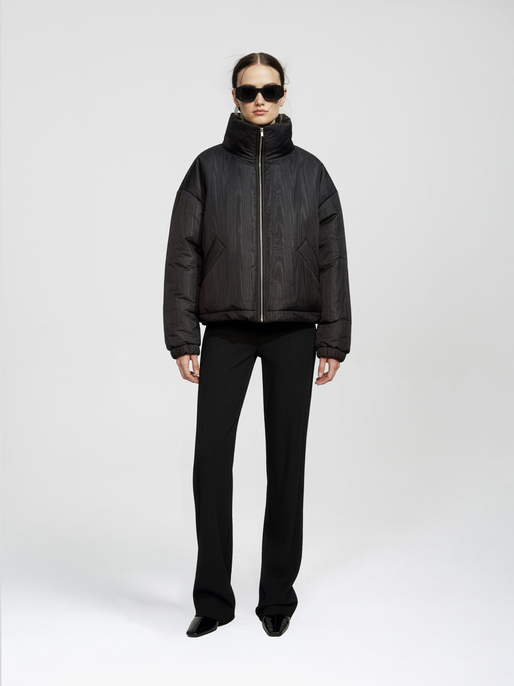 LOWA PUFFER JACKET - BLACK MOIRE