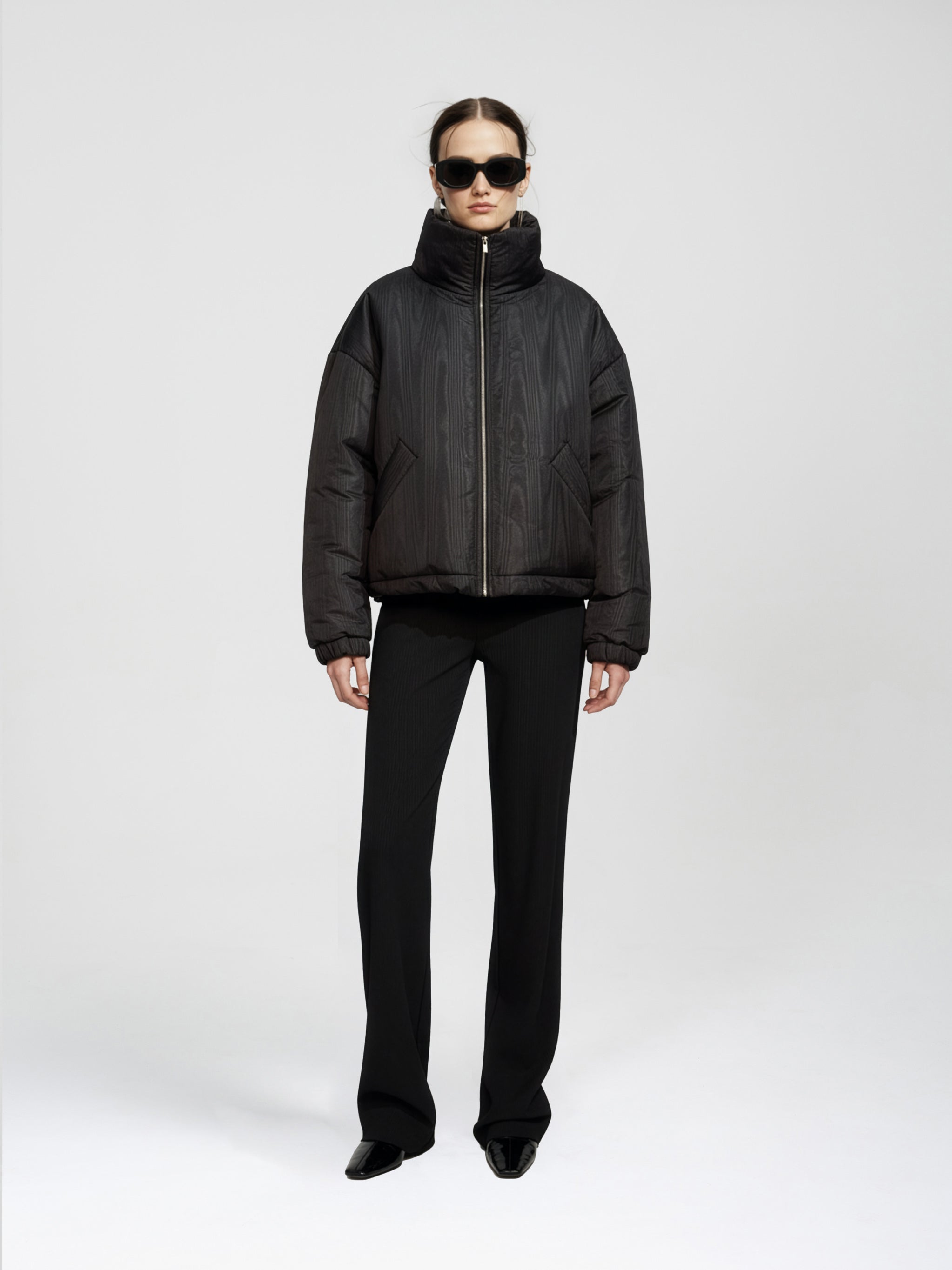 LOWA PUFFER JACKET - BLACK MOIRE