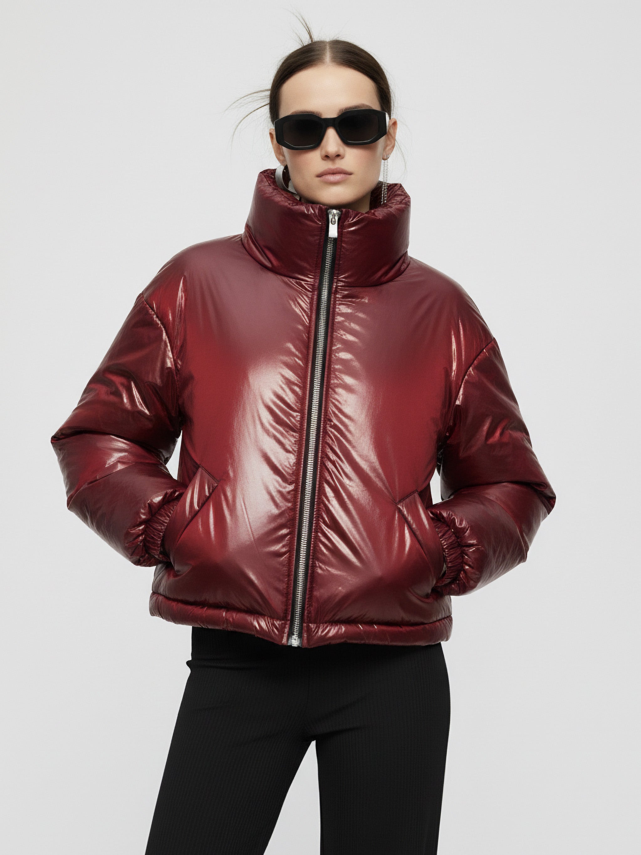LOWA PUFFER JACKET - BURGUNDY