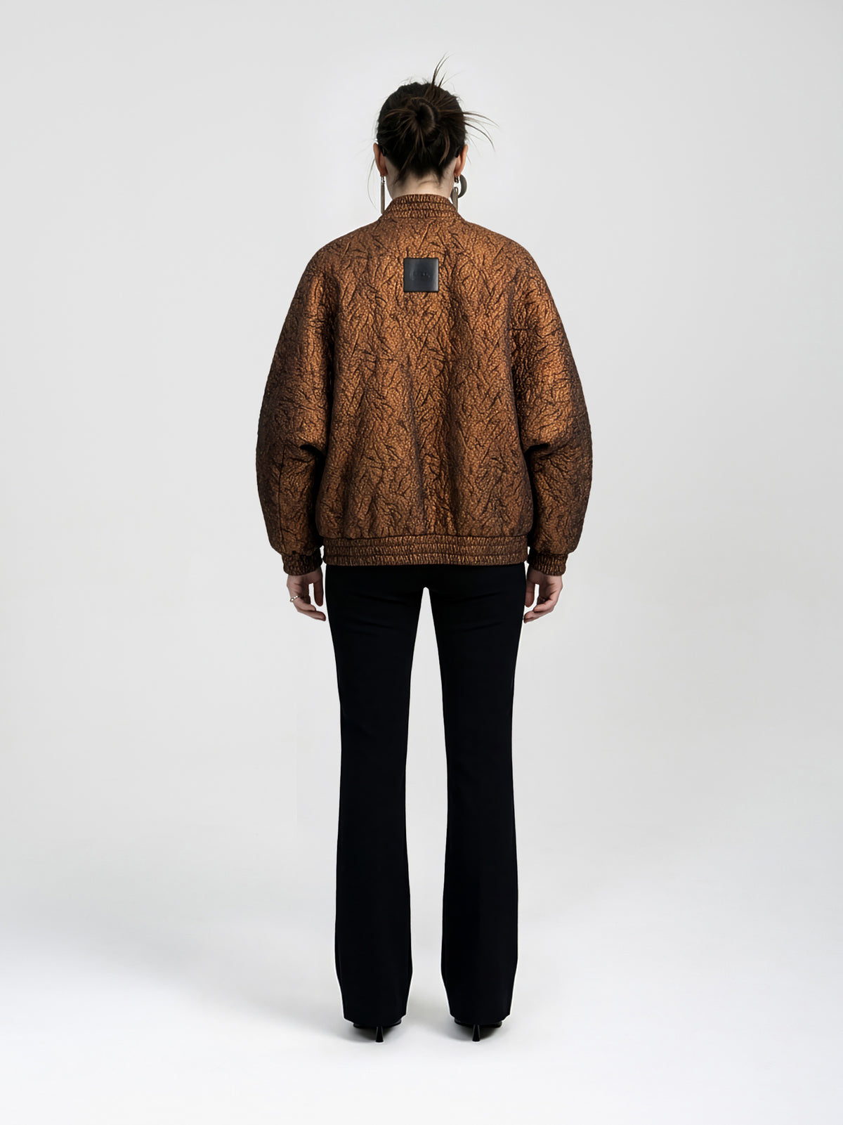 NOVA JACQUARD JACKET - COPPER