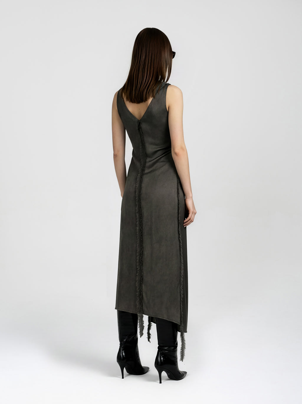 SIDRON DRESS - DARK GREEN