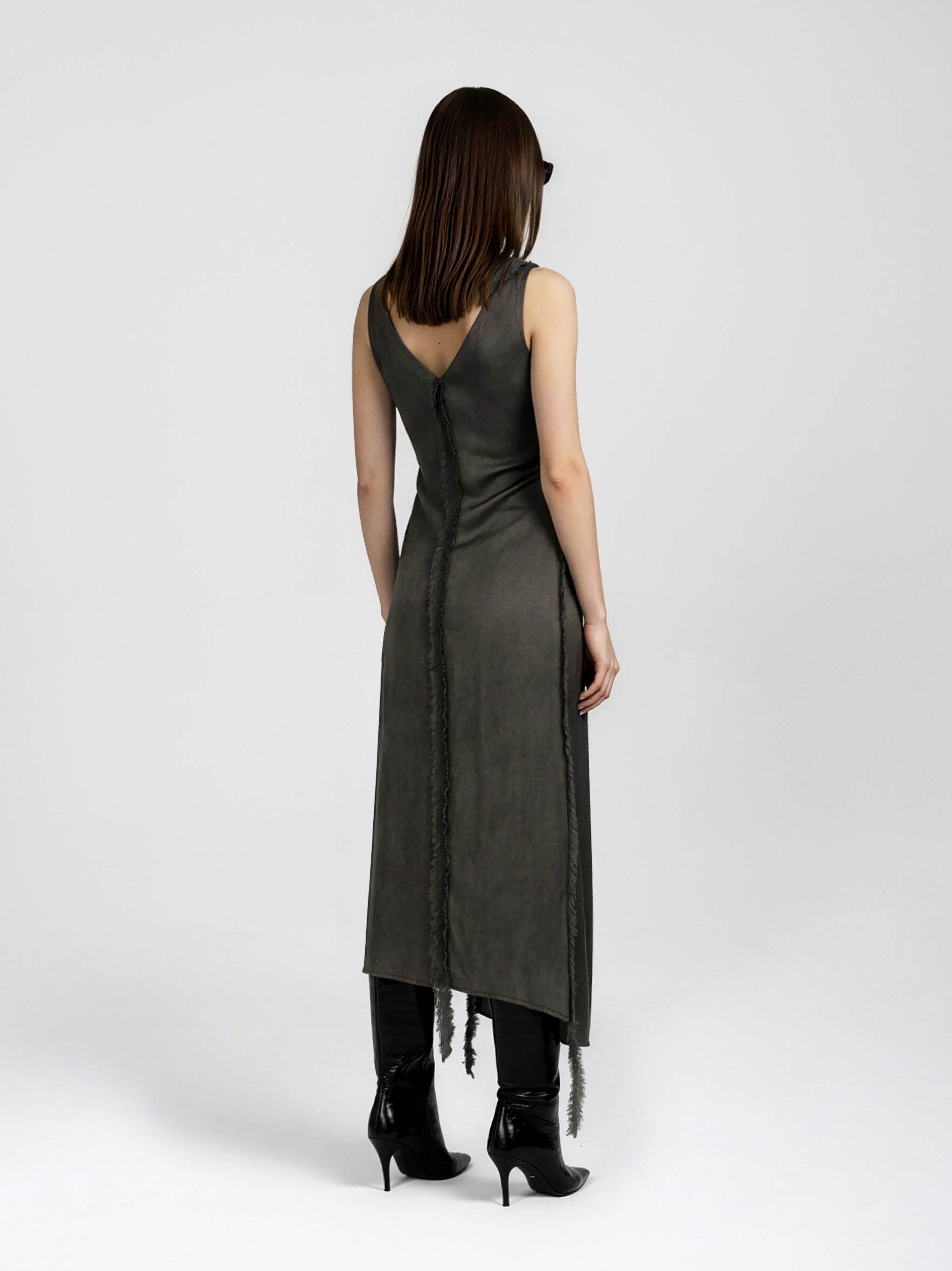 SIDRON DRESS - DARK GREEN