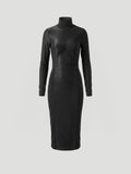 SISKIN MIDI DRESS - NOIRE BLACK