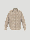 DECON SHIRT - SIGN PRINT BEIGE