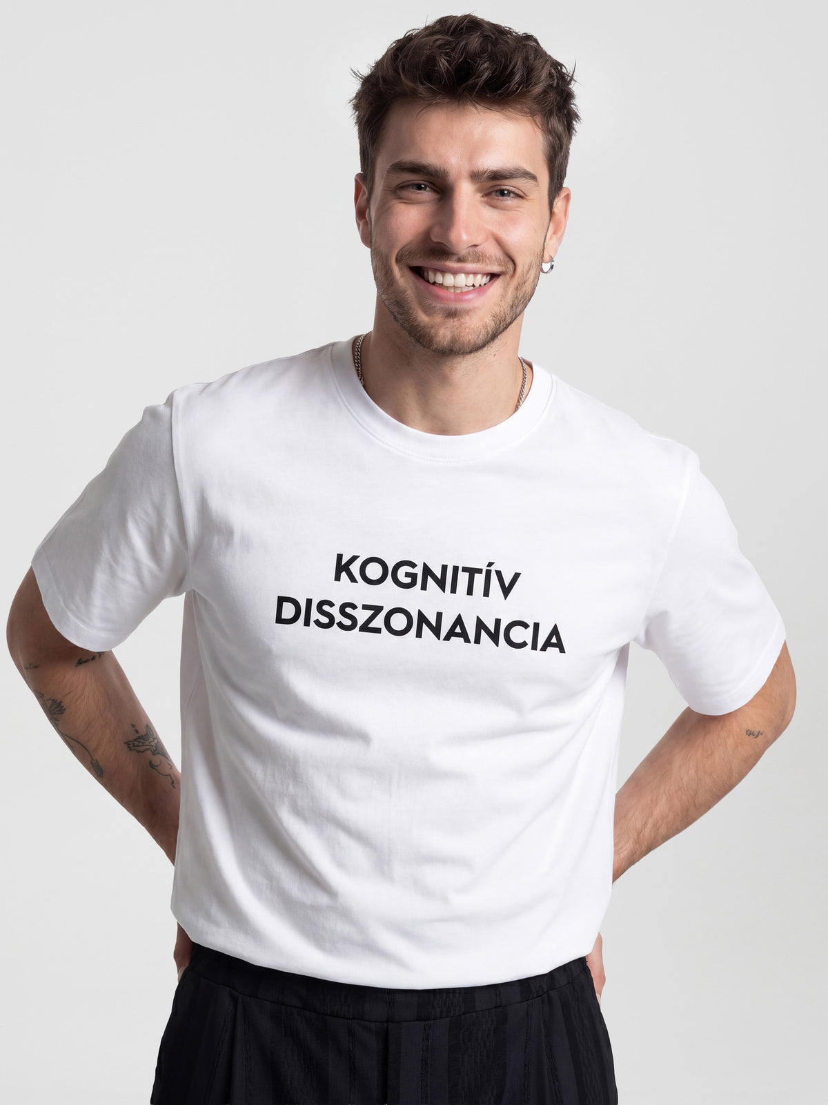 KOGNITÍV DISSZONANCIA BASE T-SHIRT - WHITE