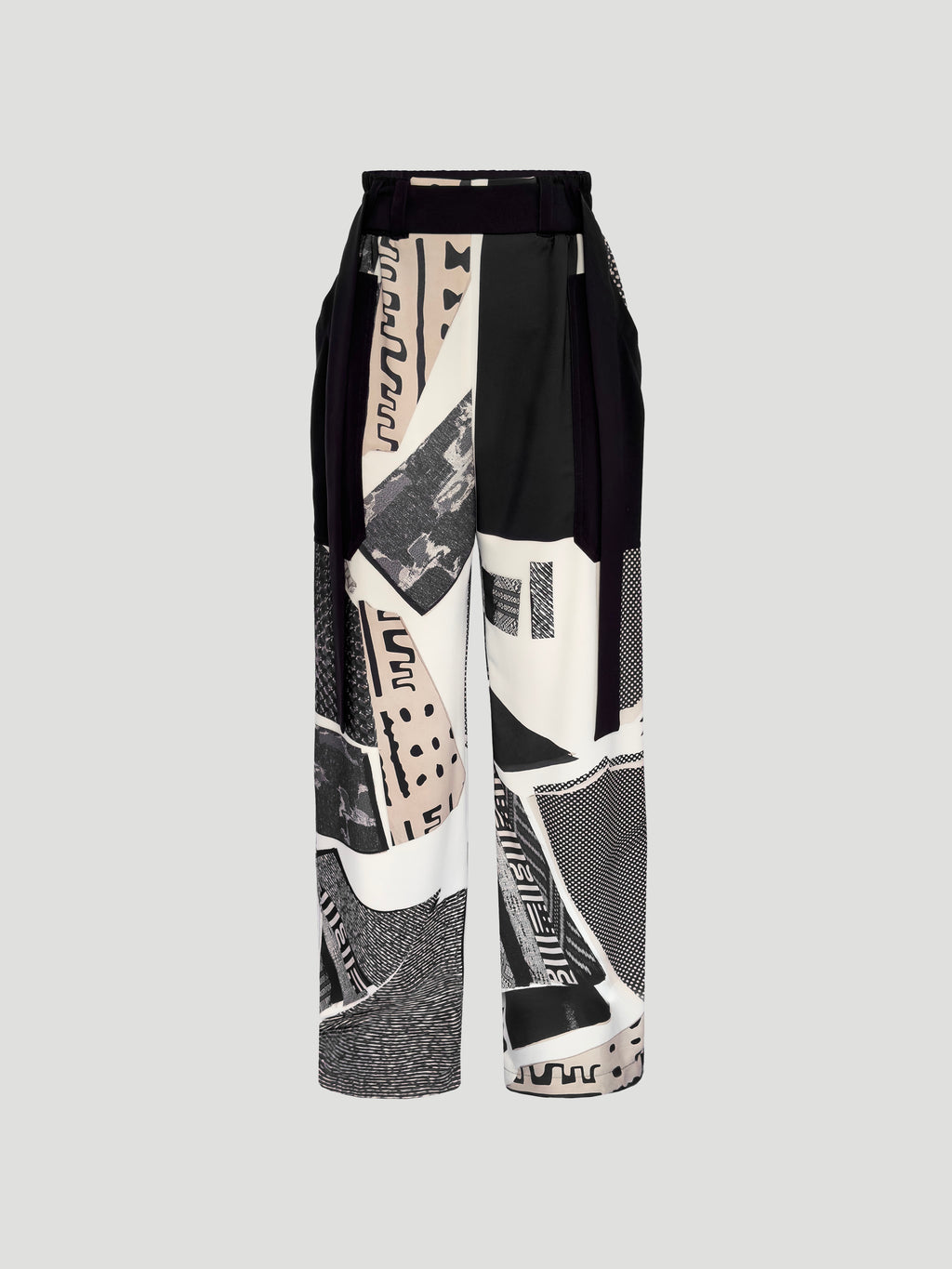 BAND PANTS - REP PRINT BW