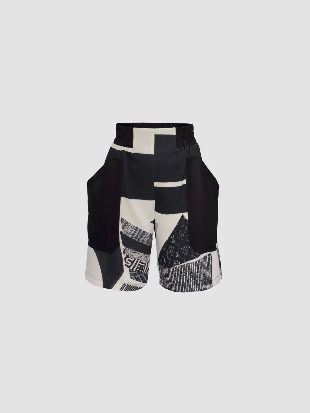 FUEL SHORTS - REP PRINT BW