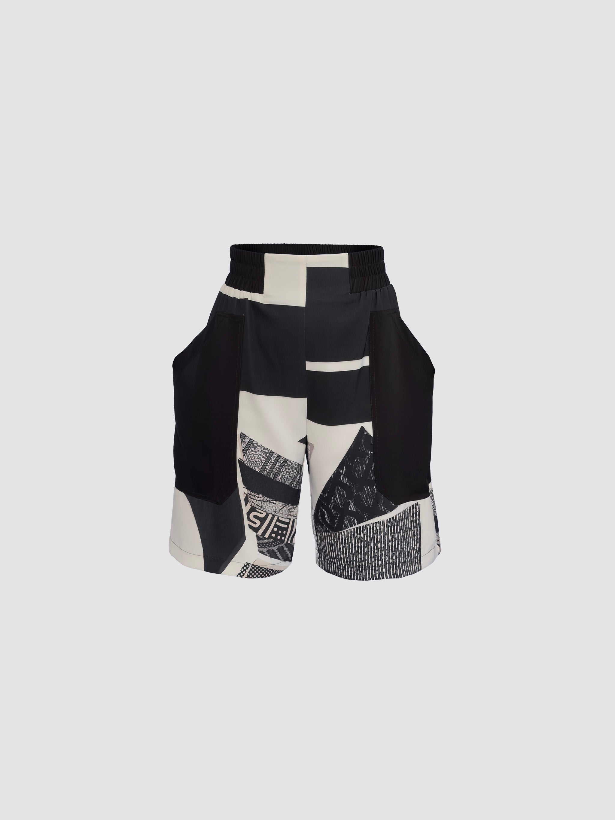 FUEL SHORTS - REP PRINT BW