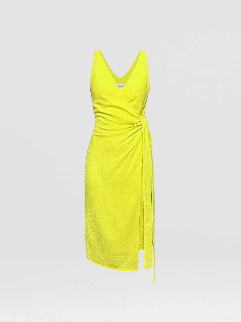 SID WRAP DRESS - CREPE NEON