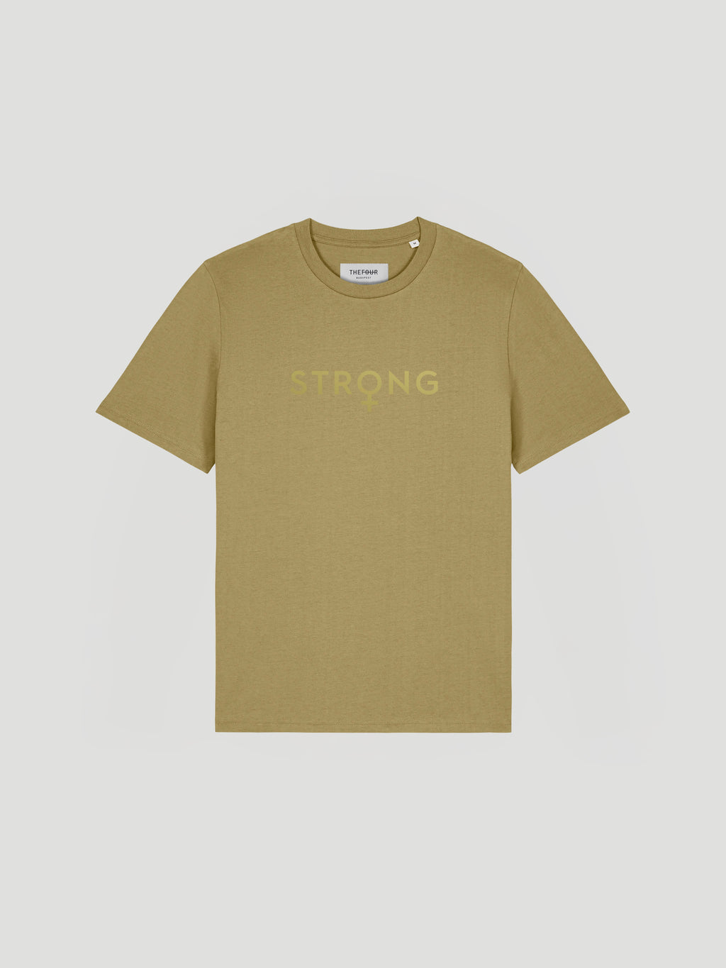STRONG BASE T-SHIRT - GREEN REFLECTIVE GOLD