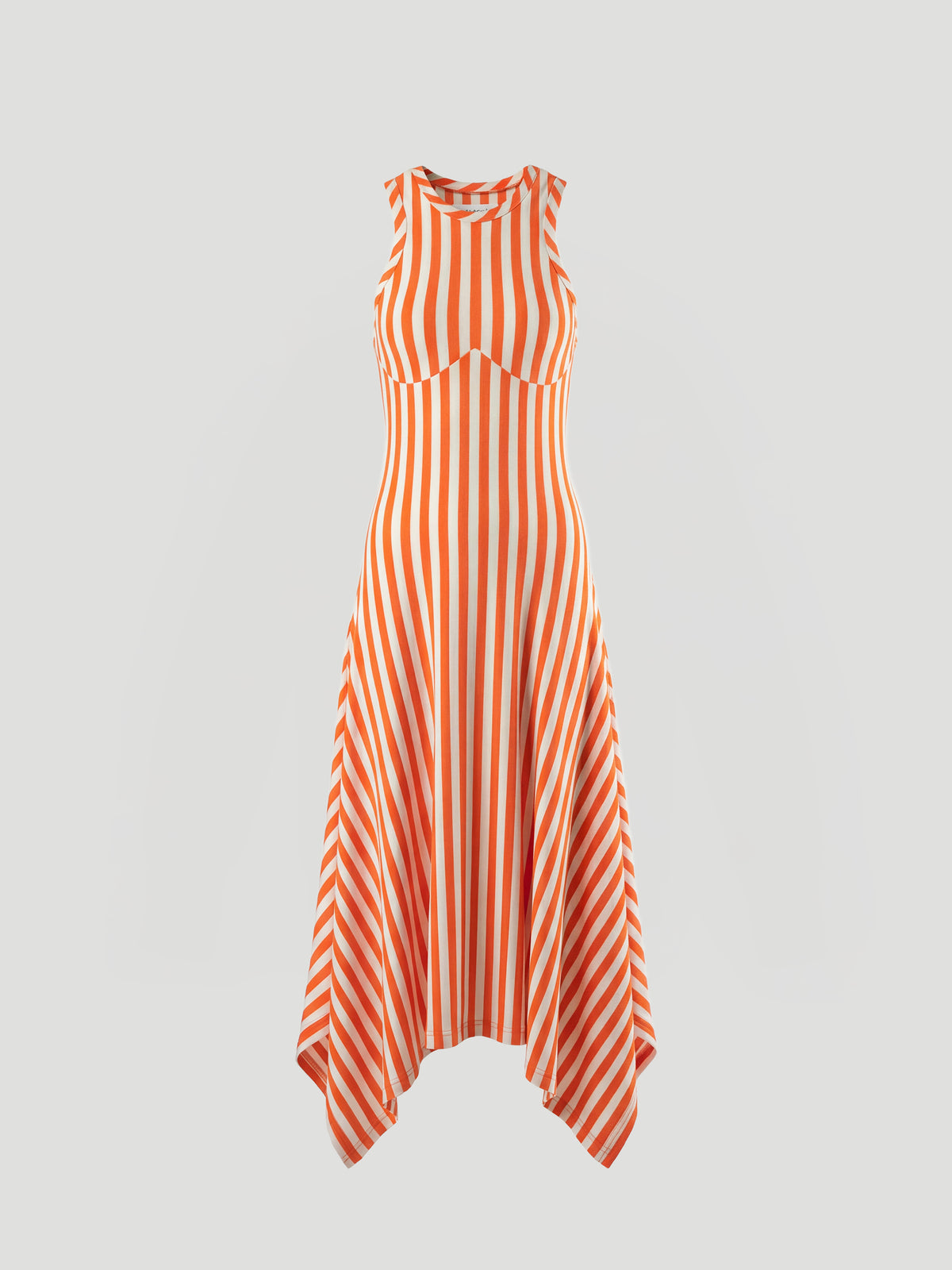 CONTOUR TANK DRESS - BEIGE ORANGE