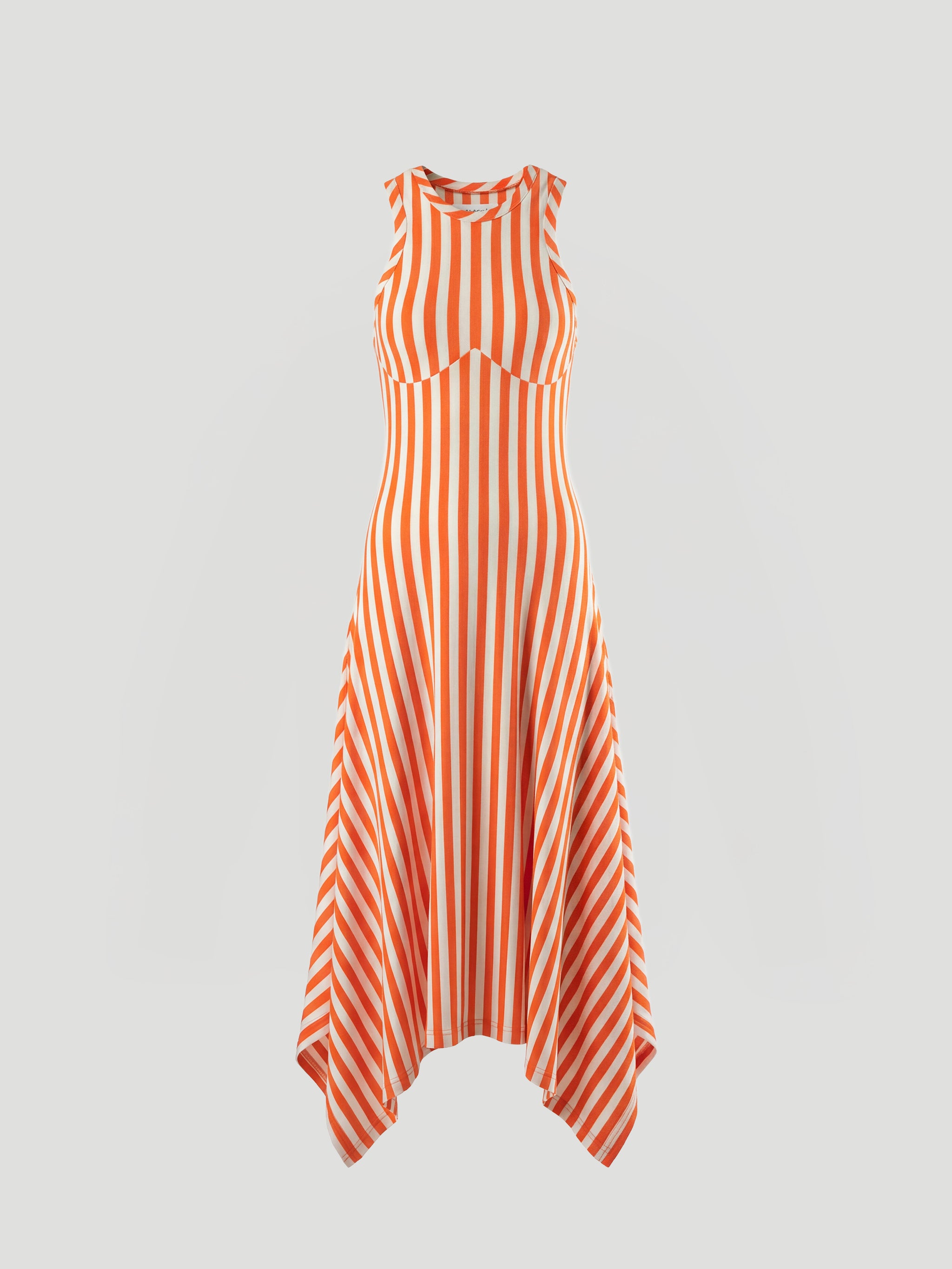 CONTOUR TANK DRESS - BEIGE ORANGE