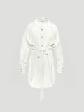 DECON SHIRT DRESS - WHITE