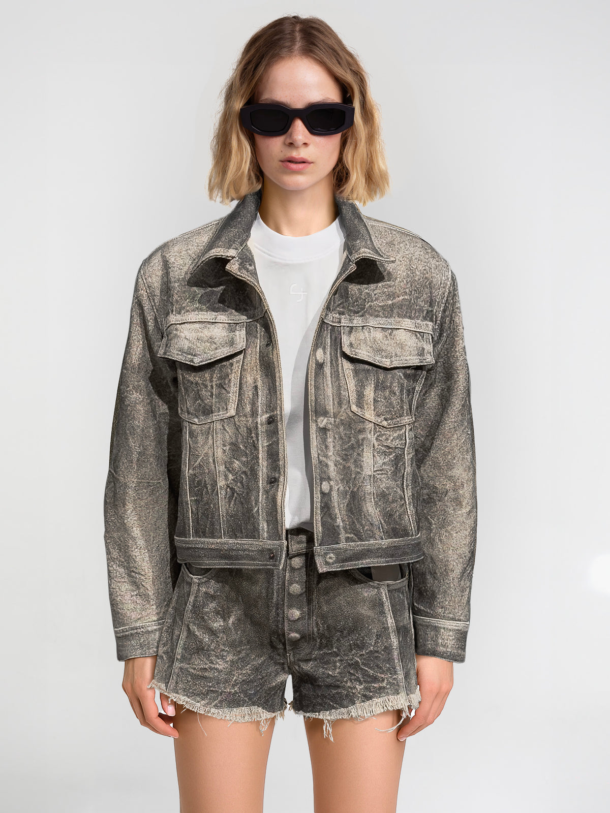 DIEM JACKET - WASHED GREY