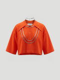 GEAR CROP T-SHIRT - VIVID ORANGE