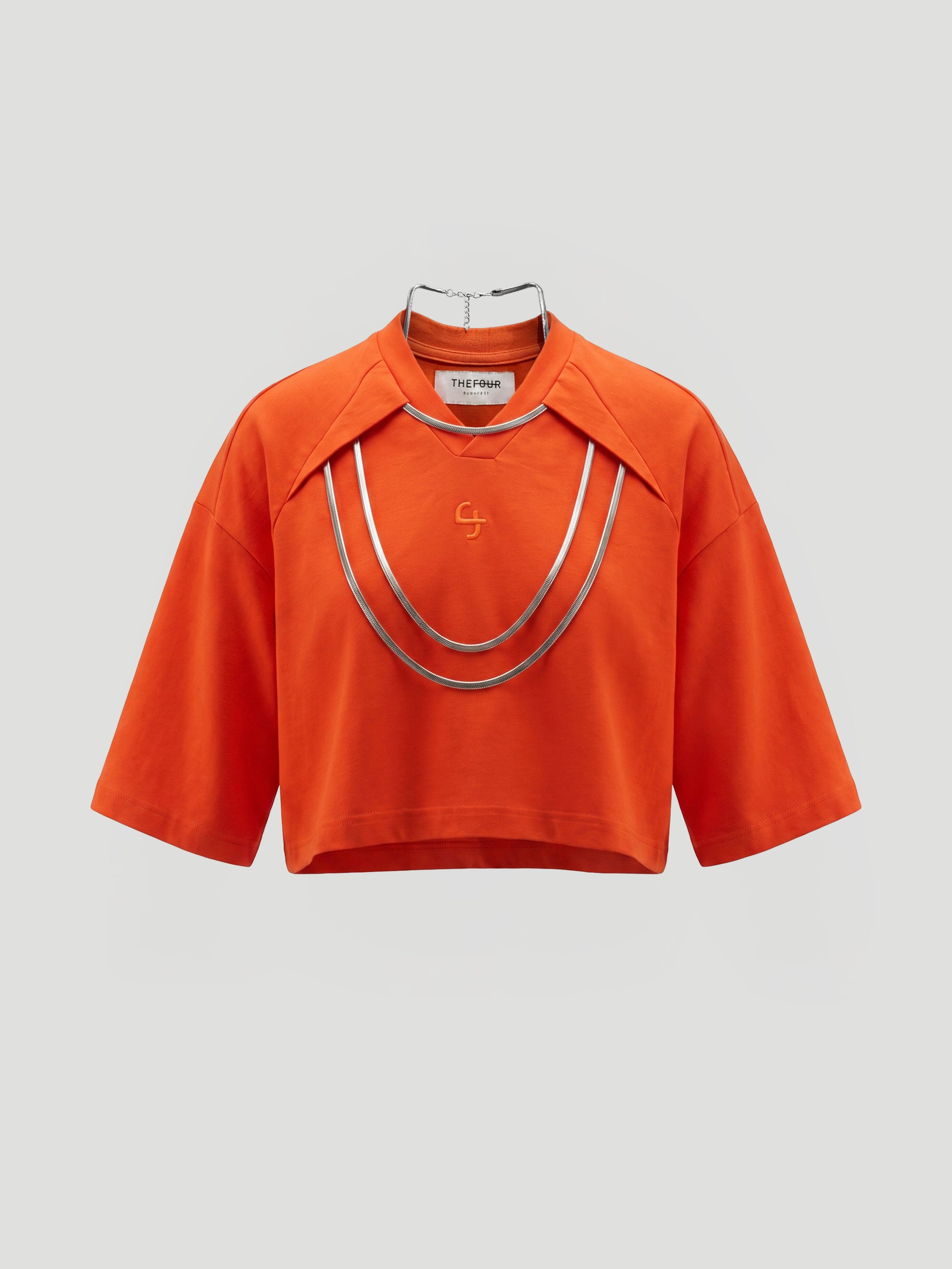 GEAR CROP T-SHIRT - VIVID ORANGE