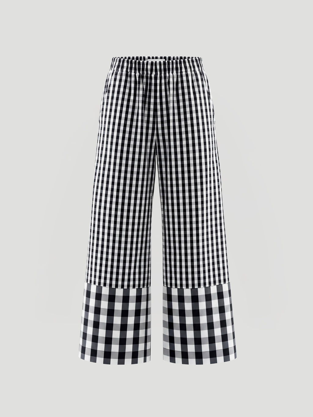 HORIZON PANTS - CHECKED BLACK + WHITE