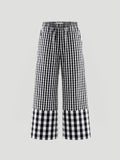 HORIZON PANTS - CHECKED BLACK + WHITE