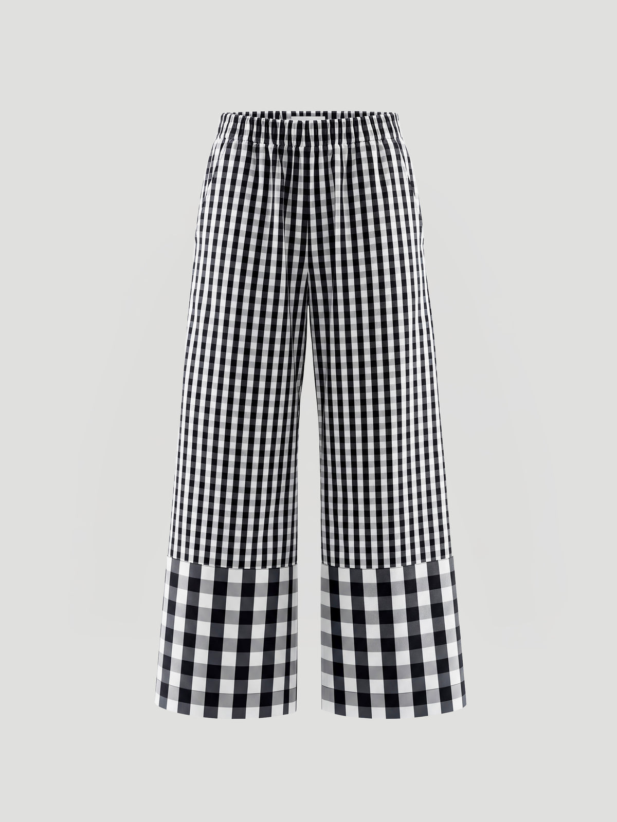 HORIZON PANTS - CHECKED BLACK + WHITE