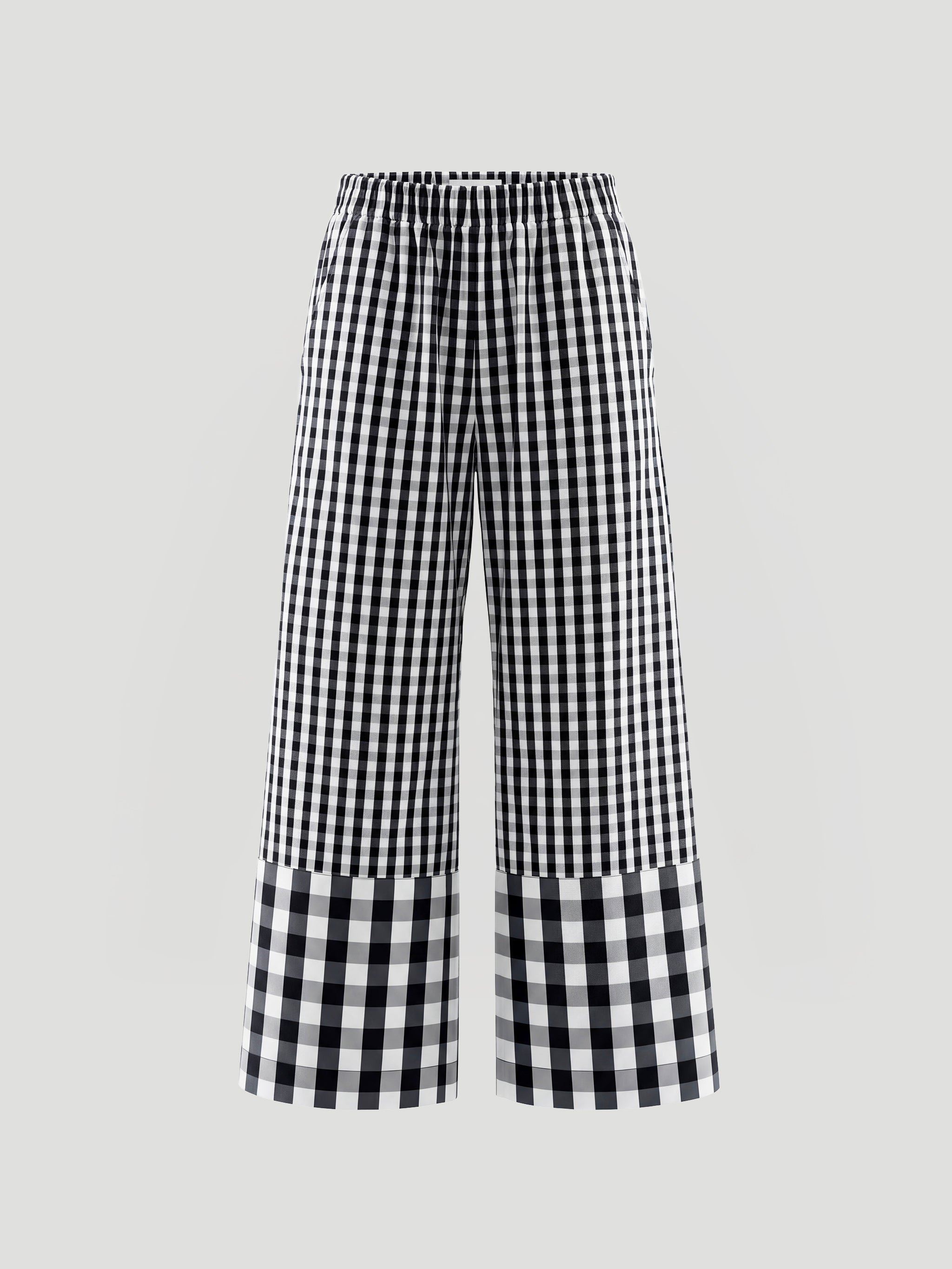 HORIZON PANTS - CHECKED BLACK + WHITE