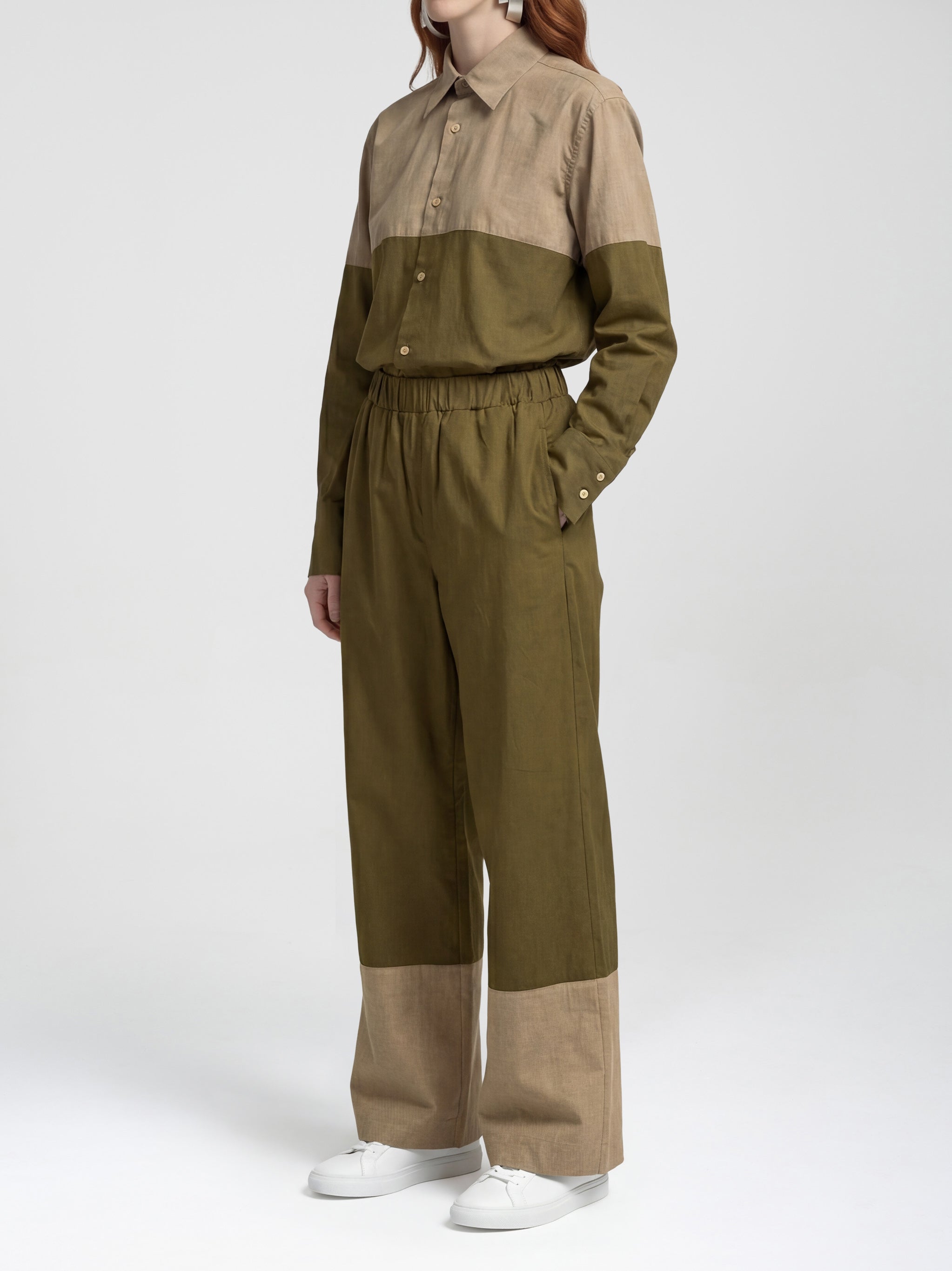 HORIZON PANTS - GREEN TAN