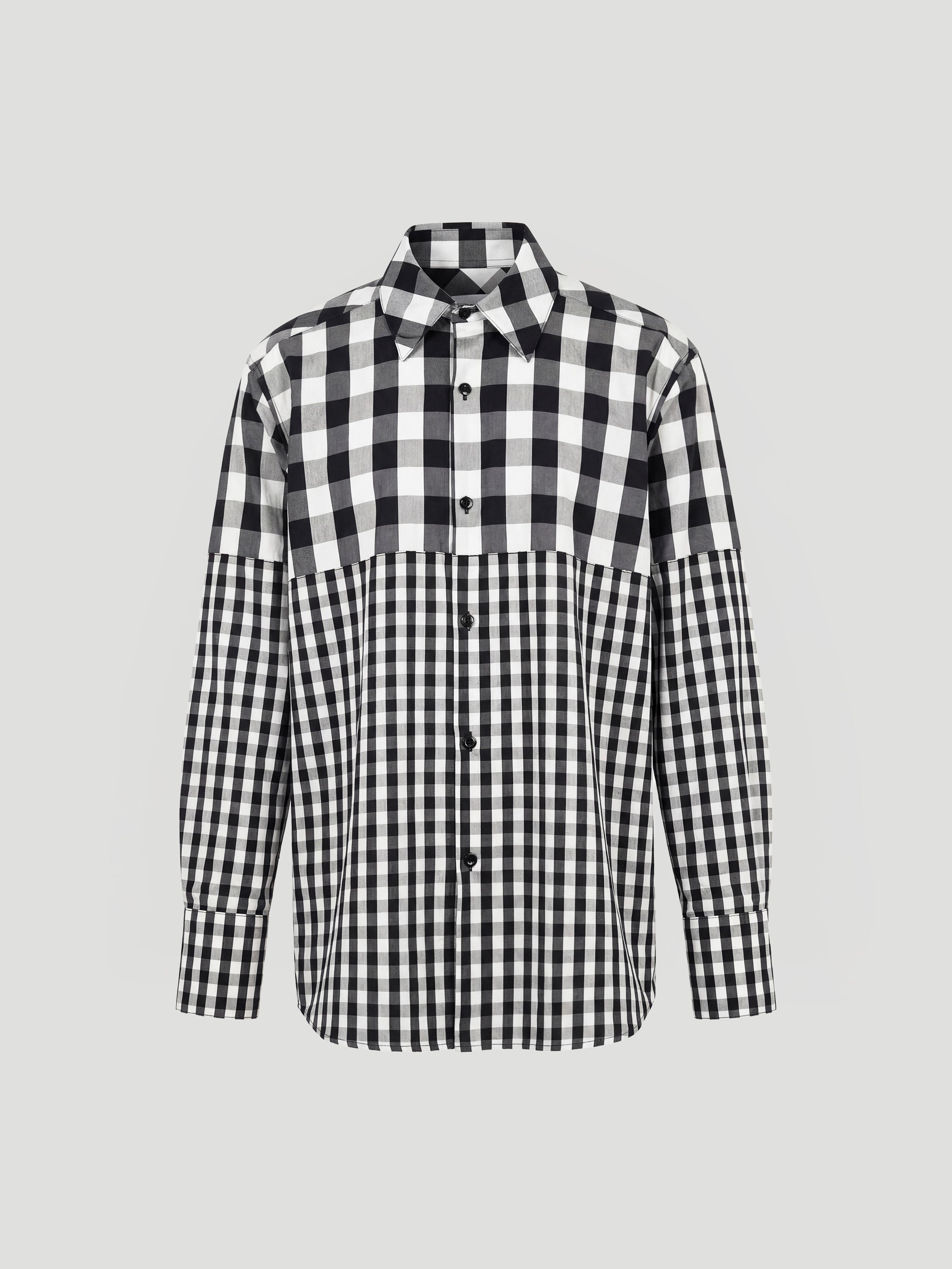 HORIZON SHIRT - CHECKED BLACK + WHITE