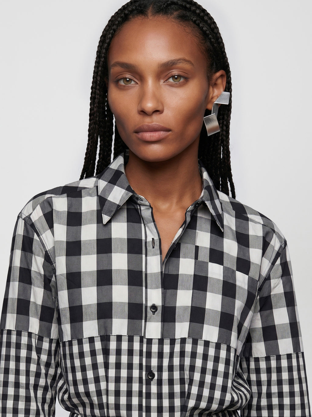 HORIZON SHIRT - CHECKED BLACK + WHITE